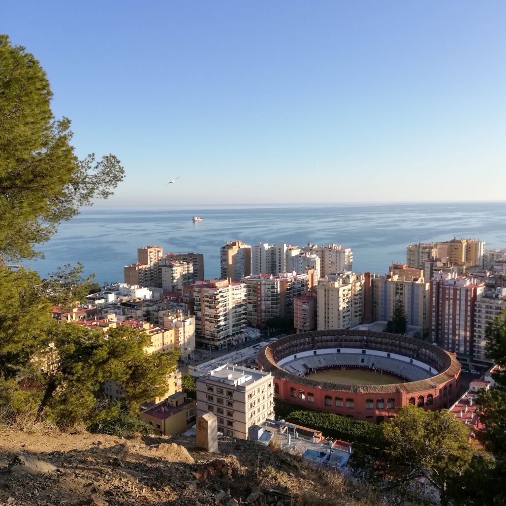 Výhľady z Mirador del Gibralfaro